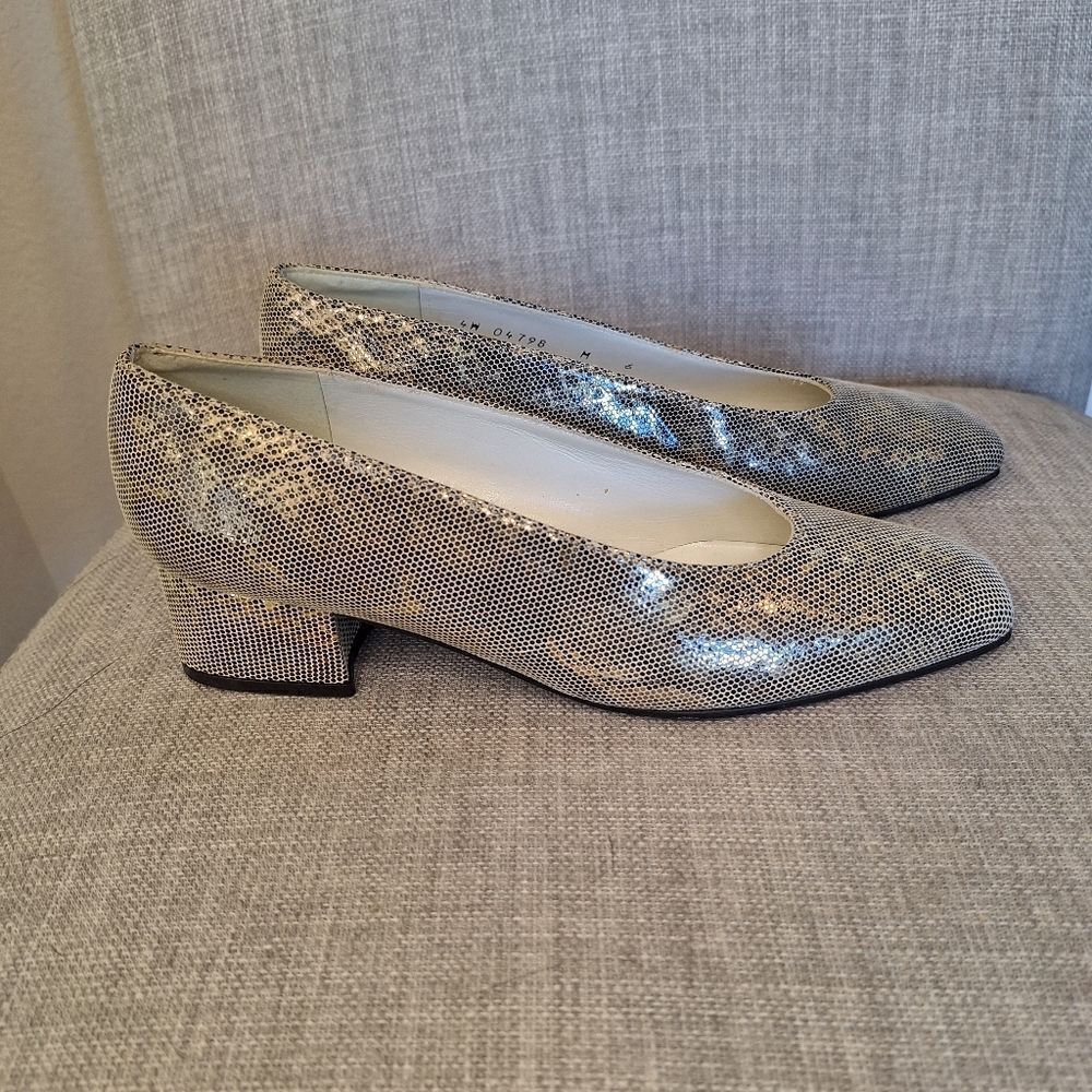 Stuart Weitzman snake embossed flat 6